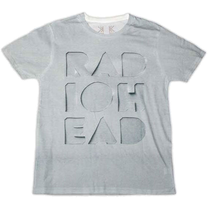 Radiohead 'Note Pad Cut-Out' (Grey) T-Shirt