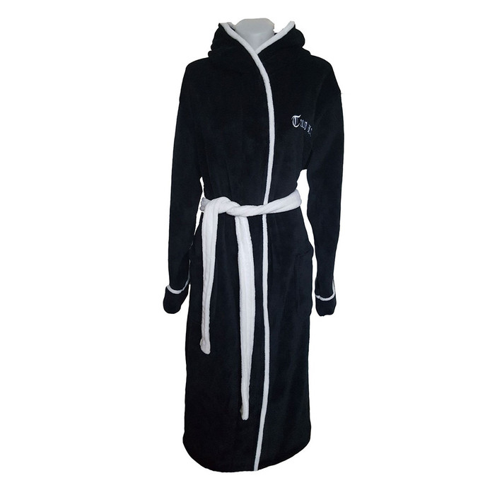Tupac 'Cross' (Black) Bathrobe Front