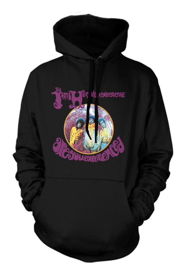 Jimi Hendrix 'Are You Experienced' (Black) Pull Over Hoodie