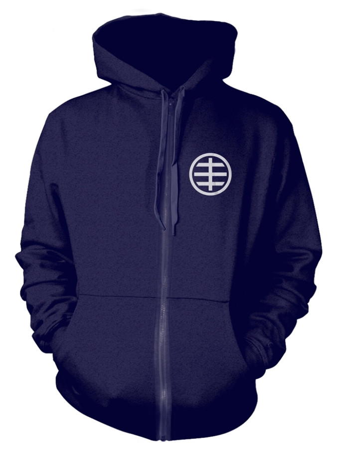 Husker Du 'Circle Logo' (Blue) Zip Up Hoodie