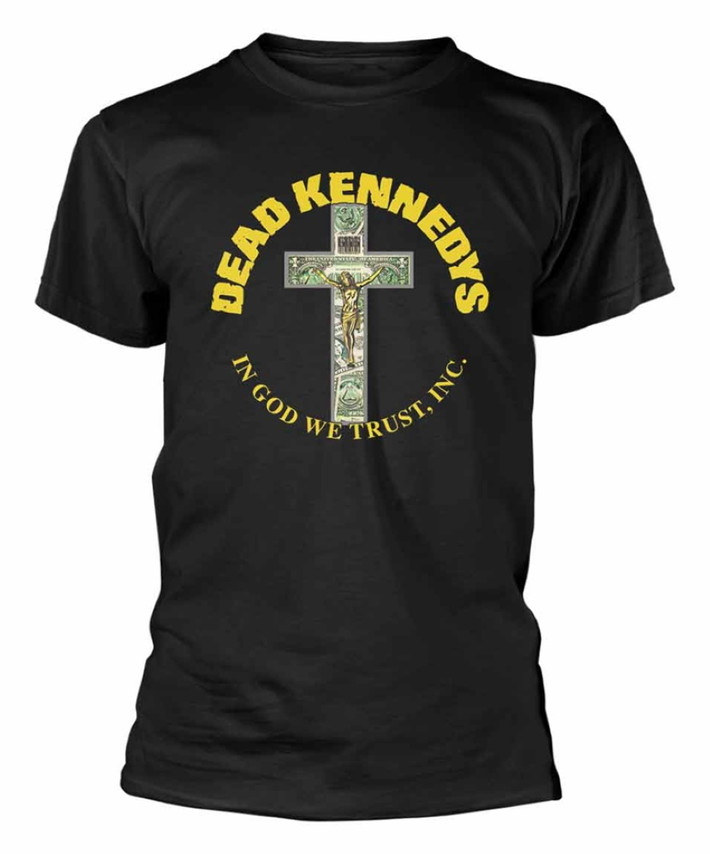 Dead Kennedys 'In God We Trust Cross' (Black) T-Shirt