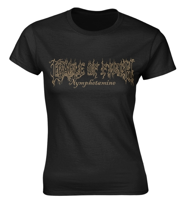 Cradle Of Filth 'Nymphetamine Logo' (Black) Womens Fitted T-Shirt