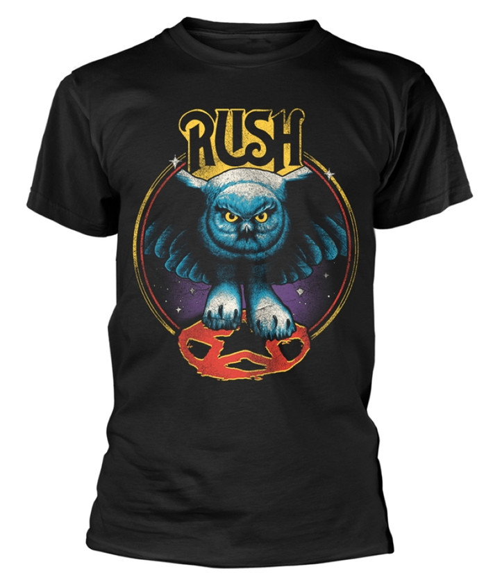 Rush 'Owl Star' (Black) T-Shirt