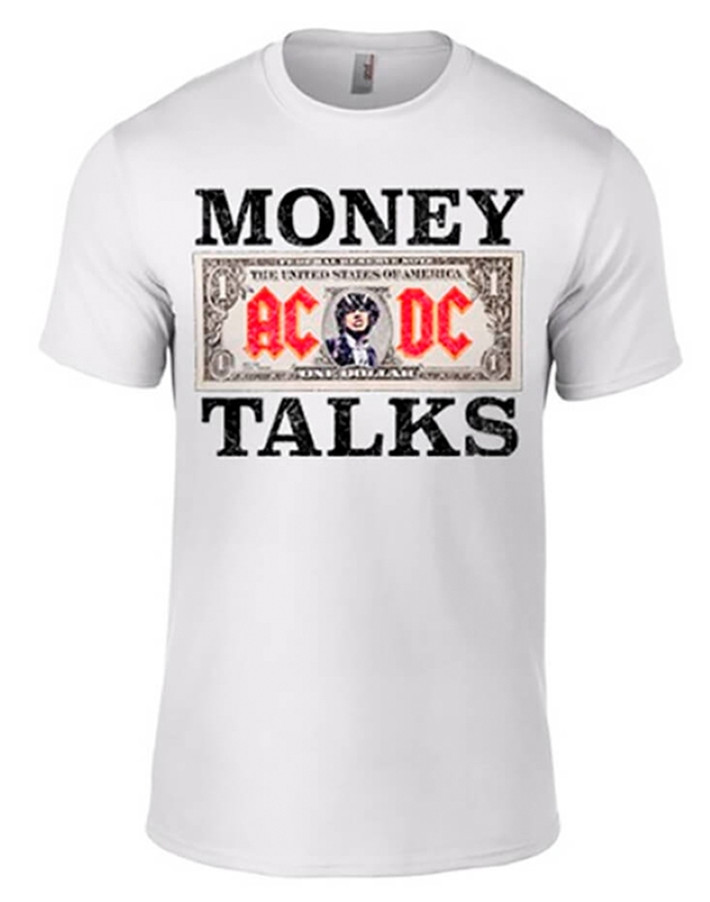 AC/DC 'Money Talks' (White) T-Shirt