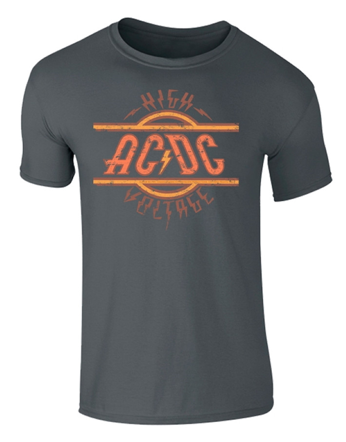 AC/DC 'High Voltage' (Grey) T-Shirt