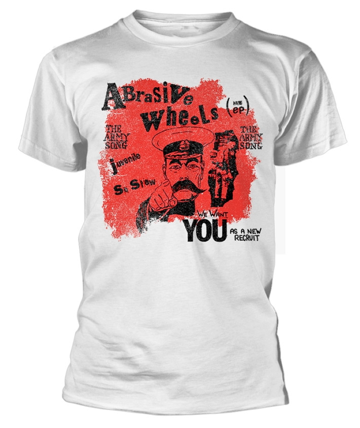 Abrasive Wheels 'Army Song' (White) TShirt