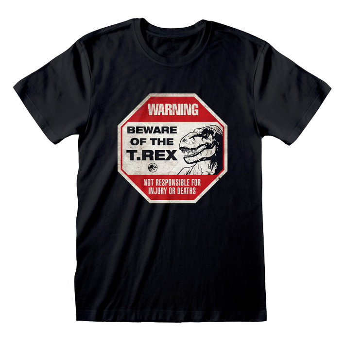 Jurassic World Dominion 'Beware Of The T Rex' (Black) T-Shirt