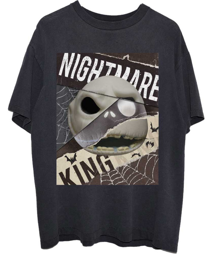 The Nightmare Before Christmas 'Nightmare Skull' (Black) T-Shirt