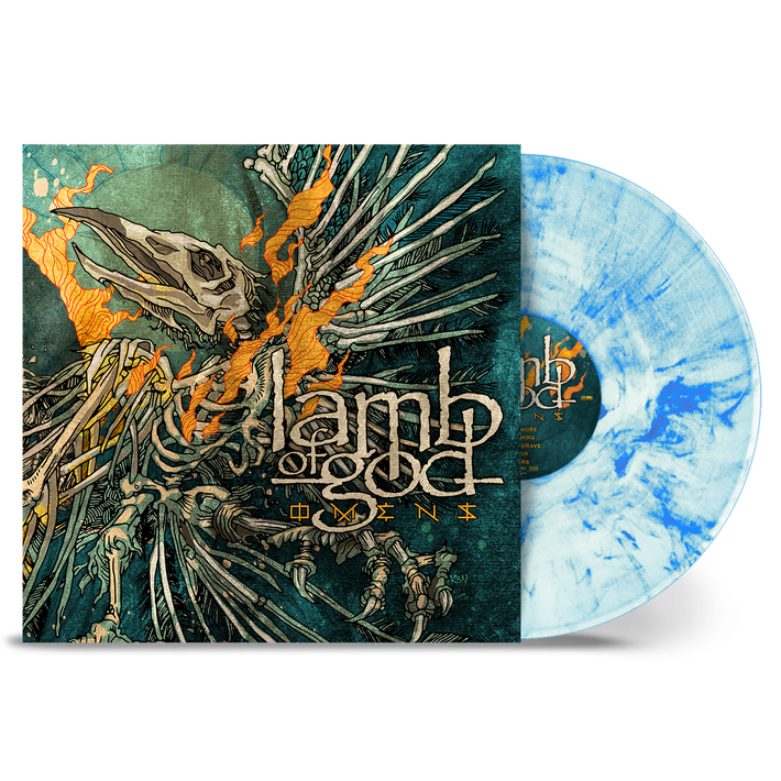 Lamb Of God 'Omens' LP Marbled White & Sky Blue Vinyl