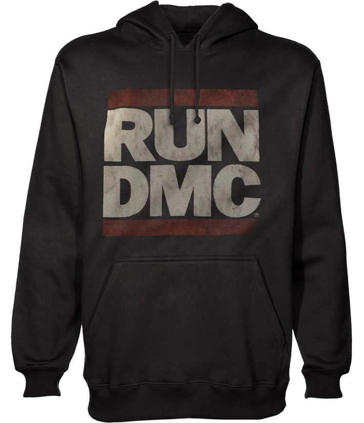 Run DMC 'Logo' (Black) Pull Over Hoodie