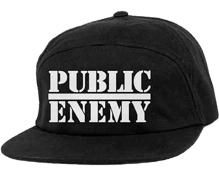 Public Enemy 'Logo' (Black) Camper Cap