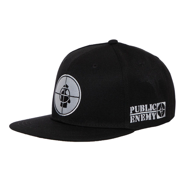 Public Enemy 'Solid Target' (Black) Snapback Cap | Eyesore Merch