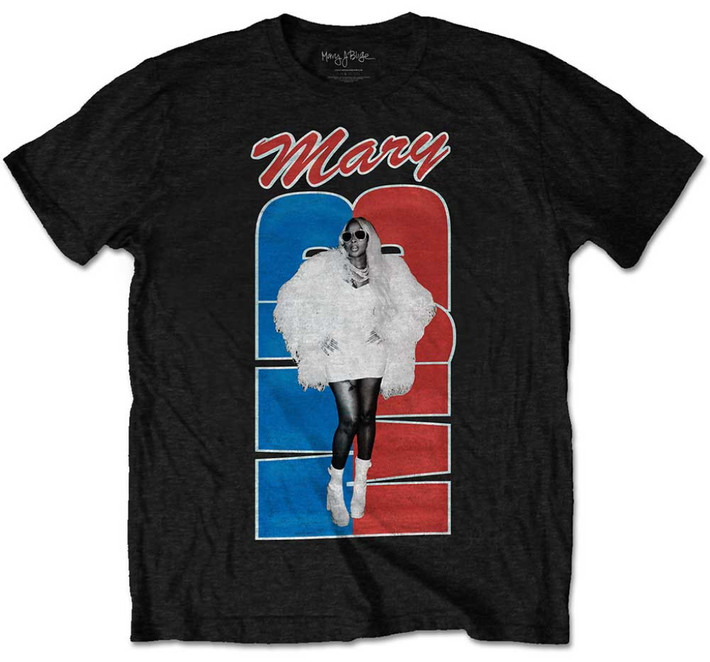 Mary J Blige 'Team USA' (Black) T-Shirt