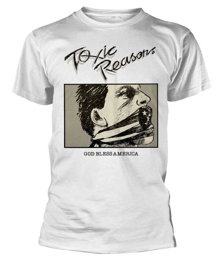 Toxic Reasons 'God Bless America' (White) T-Shirt