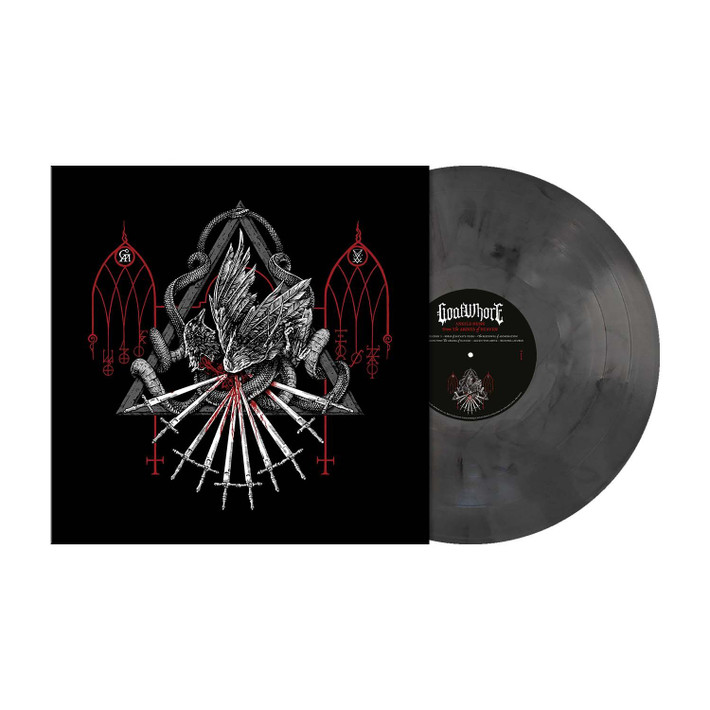 Goatwhore 'Angels Hung From The Arches of Heaven' LP Silver Black Marbled Vinyl