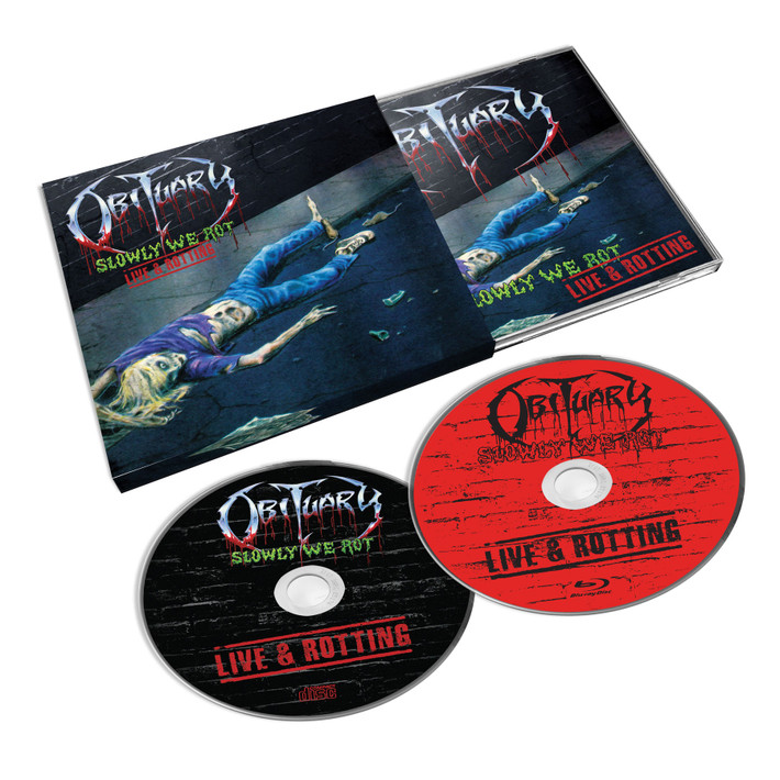 Obituary 'Slowly We Rot - Live & Rotting' CD / Blu Ray Set