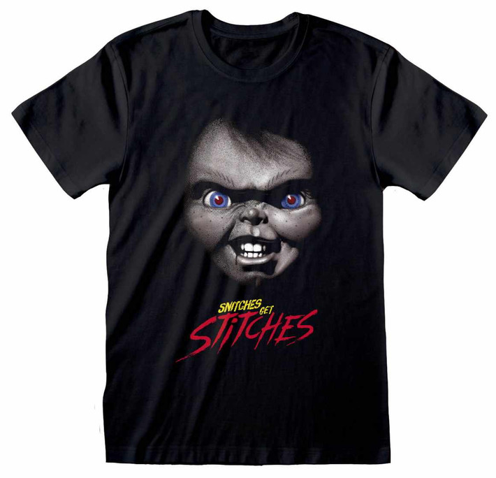 Childs Play 'Snitches Get Stitches' (Black) T-Shirt