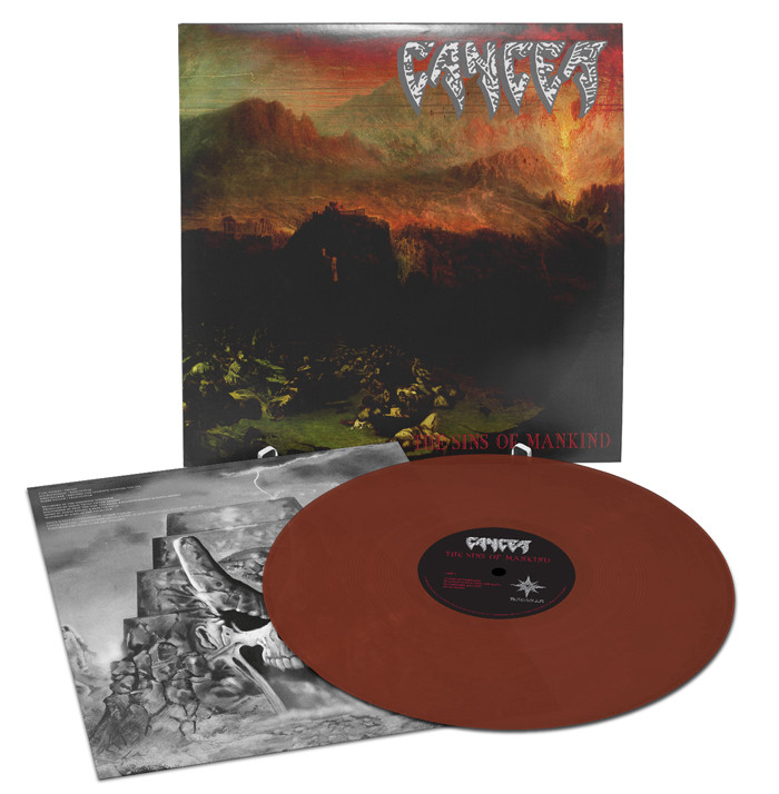 Cancer 'The Sins of Mankind' LP Red Brown Vinyl