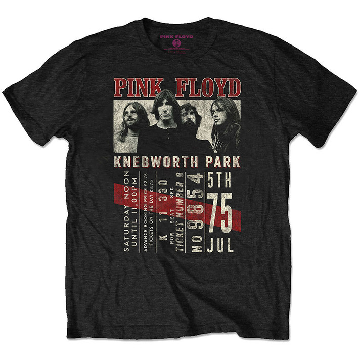Pink Floyd 'Knebworth '75' (Black) Eco T-Shirt