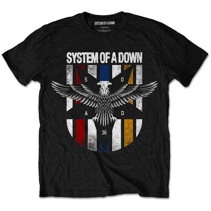 System Of A Down 'Eagle Colours' (Black) T-Shirt