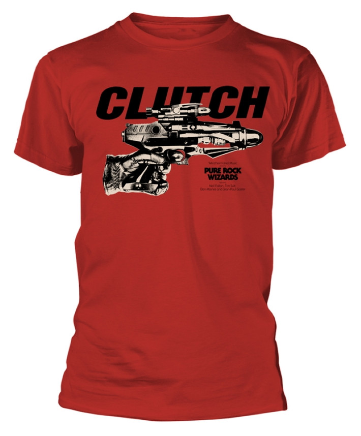Clutch 'Pure Rock Wizards' (Red) T-Shirt