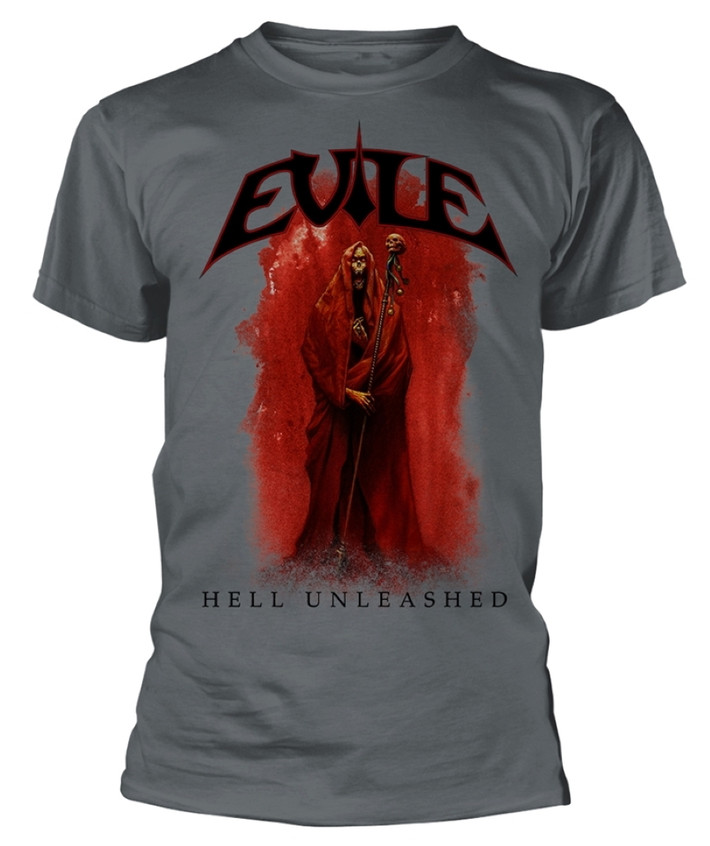 Evile 'Hell Unleashed' (Grey) T-Shirt
