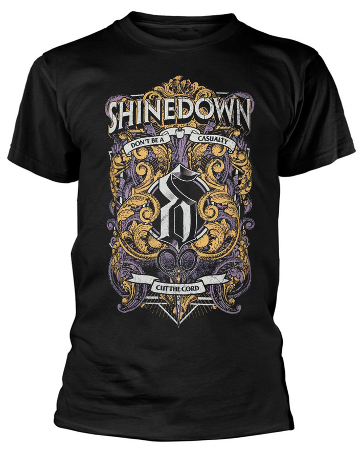 Shinedown 'Ornamental Scissors' (Black) T-Shirt