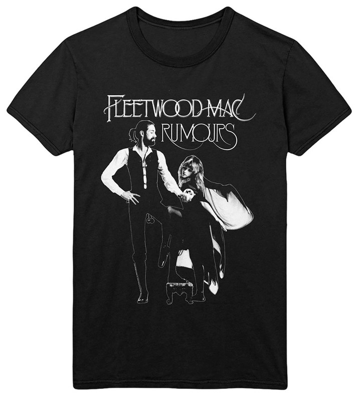 Fleetwood Mac 'Rumours' (Black) T-Shirt (Plus Sizing)