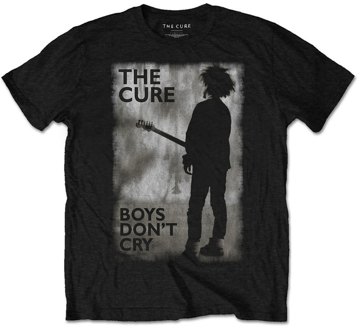 The Cure 'Boys Don't Cry Poster' (Black) T-Shirt (Plus Sizing)