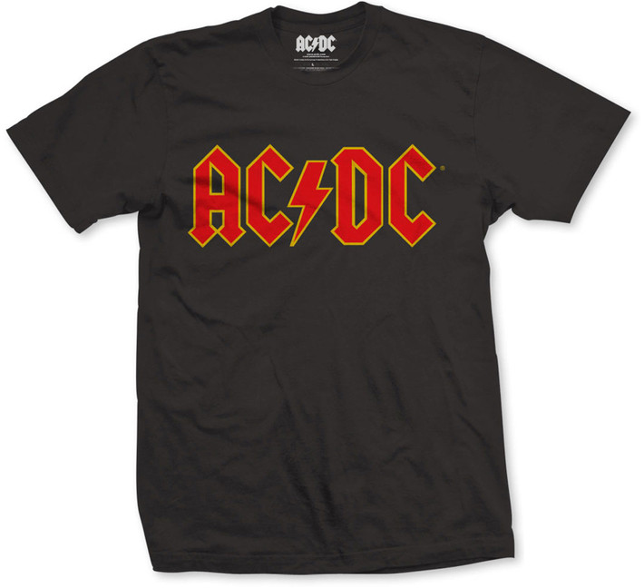 AC/DC 'Classic Logo' (Black) T-Shirt (Plus Sizing)