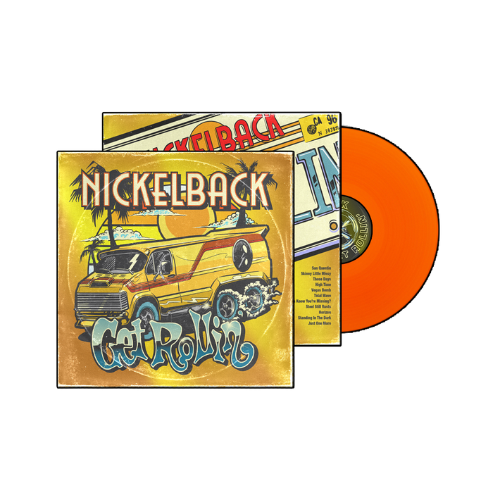 Nickelback 'Get Rollin' ' LP Orange Vinyl