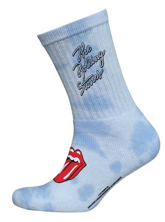 Rolling Stones 'Script Logo' (Tie-Dye) Socks (One Size = UK 7-11)