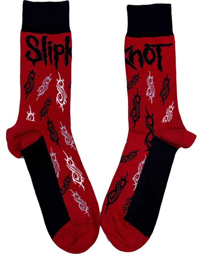 Slipknot 'Tribal S' (Red) Socks (One Size = UK 7-11)