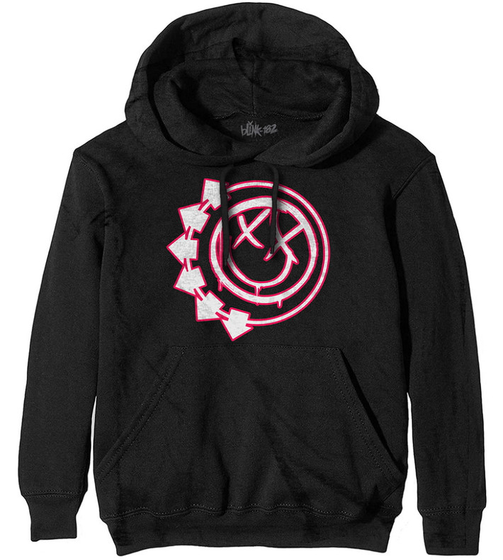 Blink 182 'Six Arrow Smile' (Black) Pull Over Hoodie