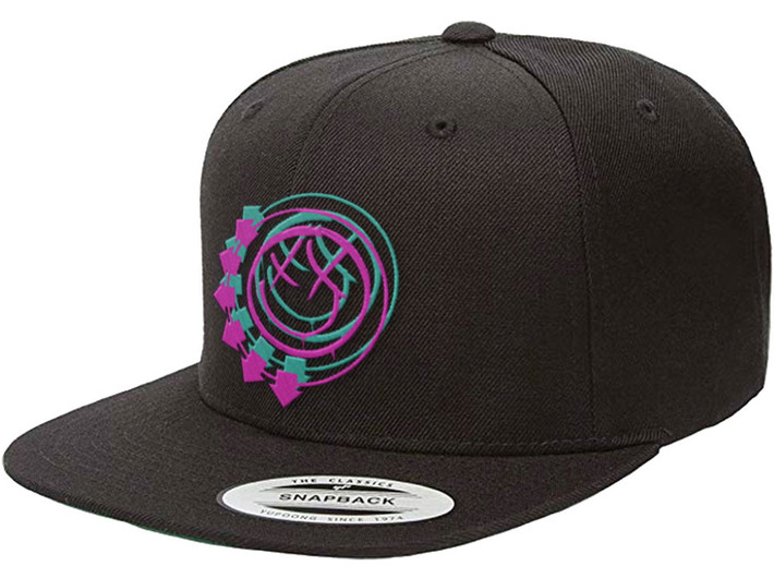 Blink 182 'Double Six Arrow Smile' (Black) Snapback Cap