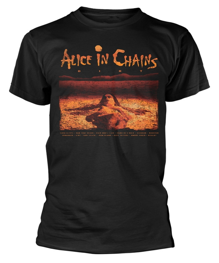 Alice In Chains Dirt Tracklist Black T-Shirt NEW OFFICIAL - Foto 10