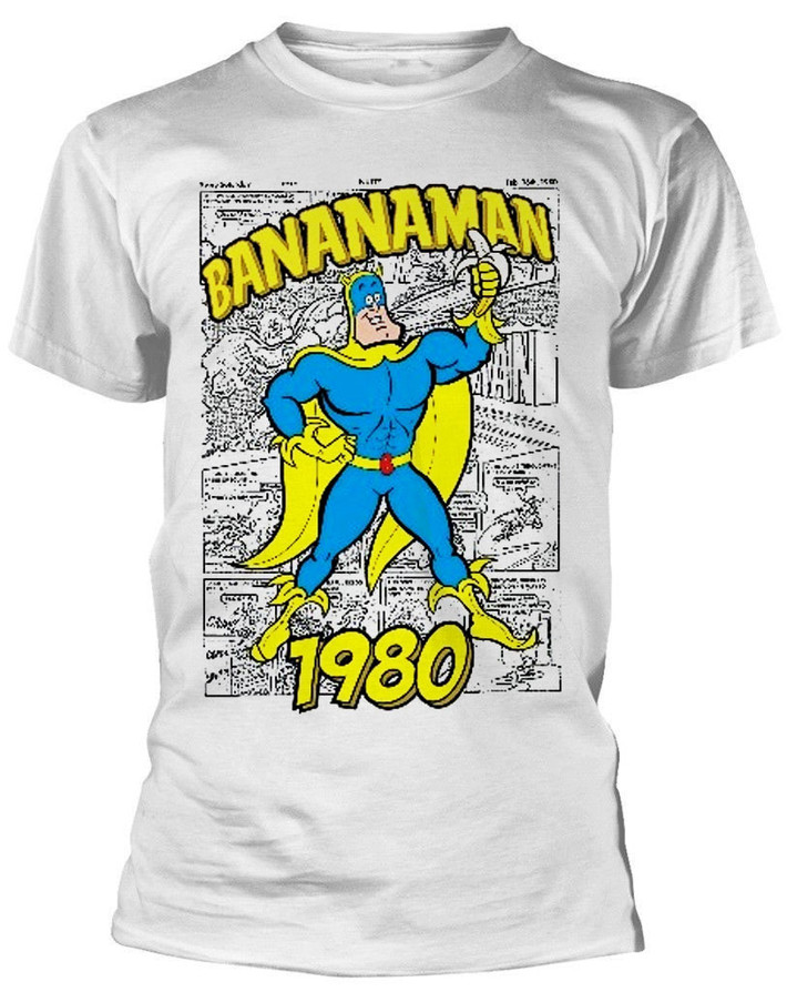 Beano Bananaman '1980 Poster' (White) T-Shirt