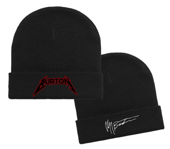 Metallica 'Cliff Burton Logo & Signature' (Black) Beanie Hat