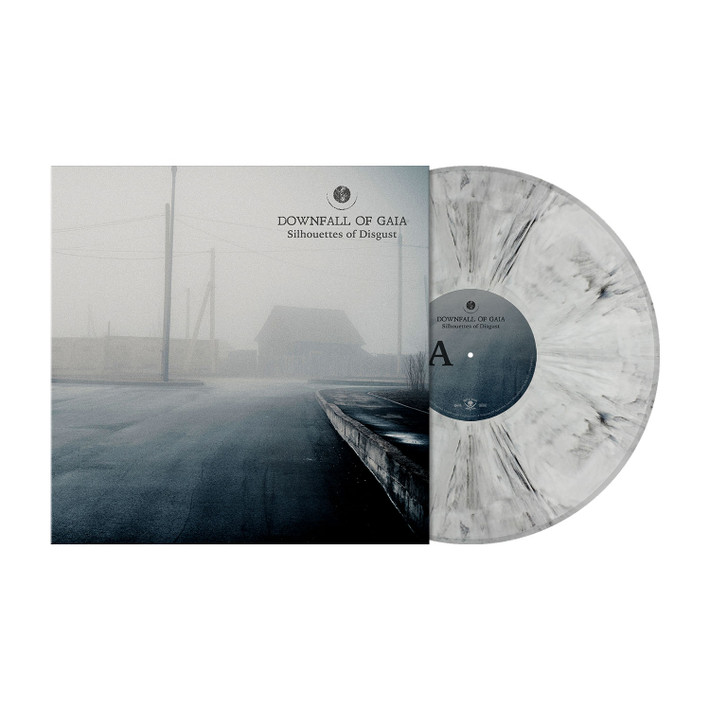 Downfall Of Gaia 'Silhouettes of Disgust' LP White Black Marbled Vinyl