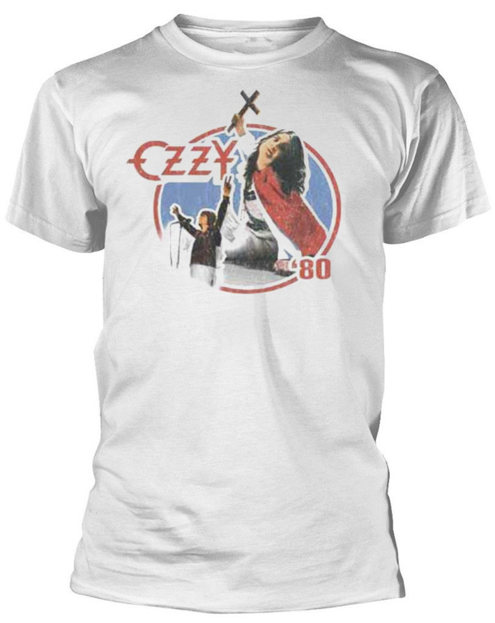 Ozzy Osbourne 'Blizzard Of Ozz 80' (White) T-Shirt