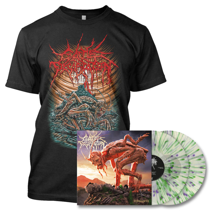 PRE-ORDER - Cattle Decapitation 'Terrasite' 2LP Life Finds A Way Vinyl & T-Shirt Bundle - RELEASE DATE 12th May 2023