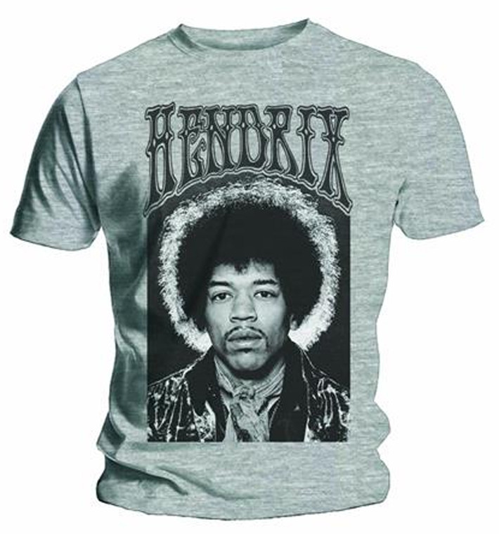 Jimi Hendrix 'Halo' (Grey) T-Shirt