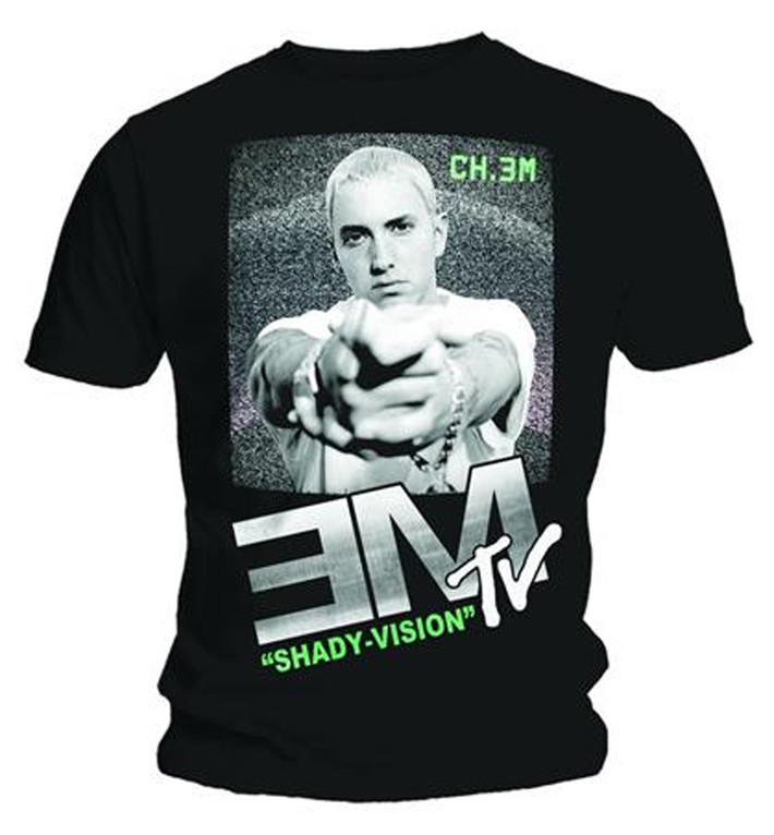 Eminem 'EM TV' (Black) T-Shirt