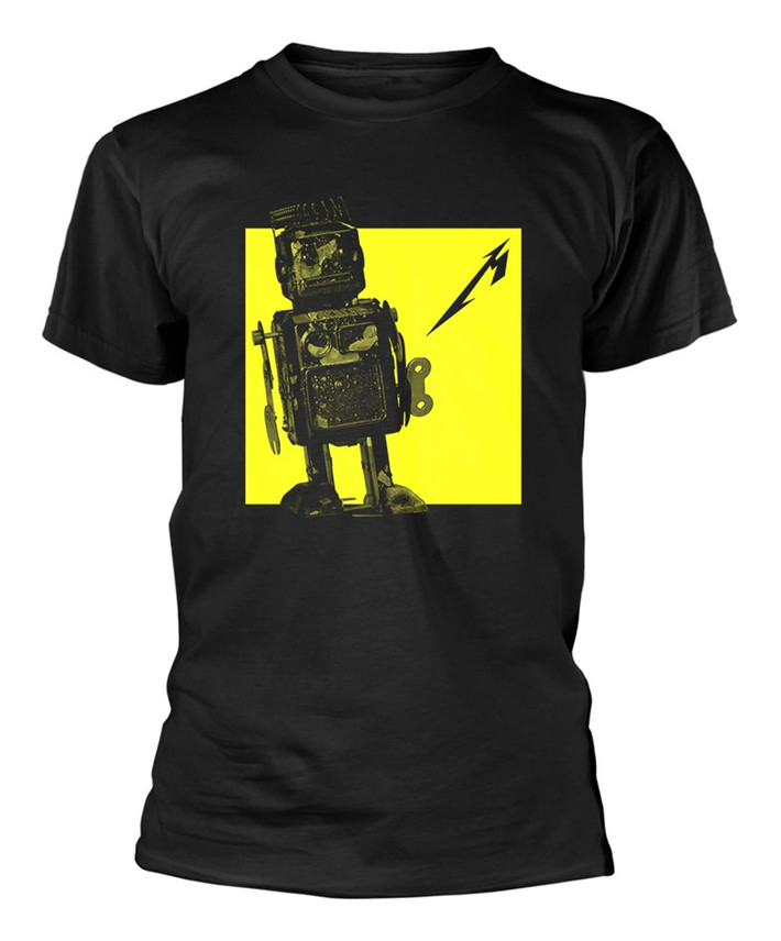 Metallica '72 Seasons Burnt Robot' (Black) T-Shirt