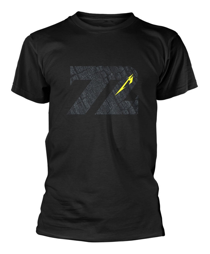 Metallica '72 Seasons Charred Logo' (Black) T-Shirt