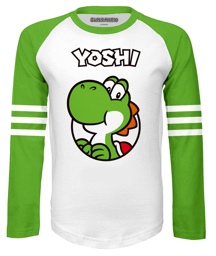Nintendo Super Mario 'Yoshi Since 1990' (Multicoloured) Kids Long Sleeve Shirt