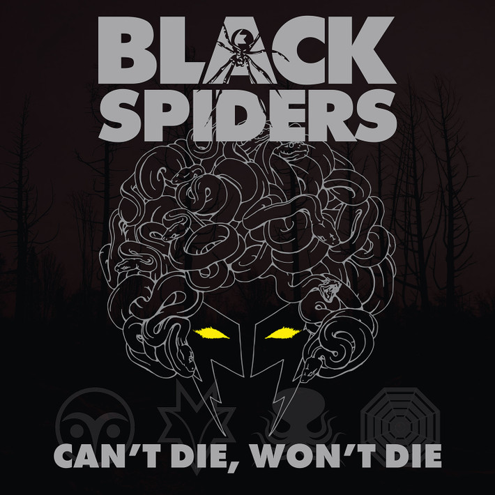 Black Spiders 'Can't Die, Won't Die' LP Black Vinyl
