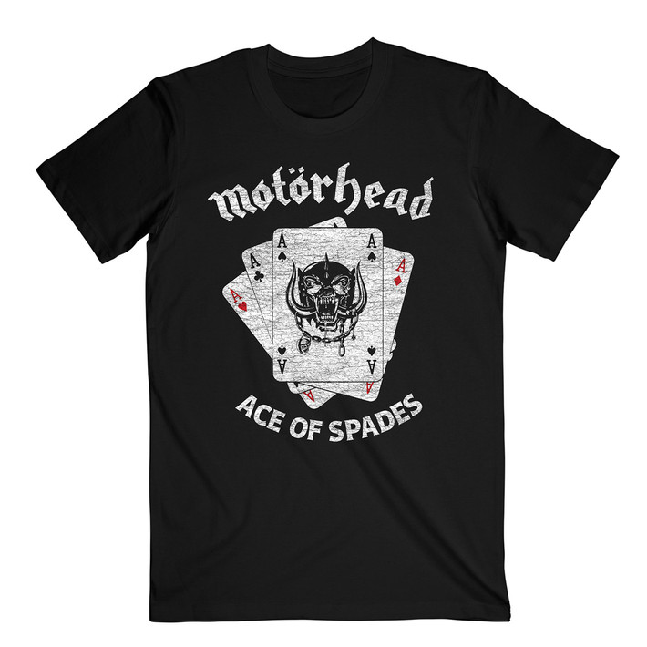 Motorhead 'Flat War Pig Aces' (Black) T-Shirt
