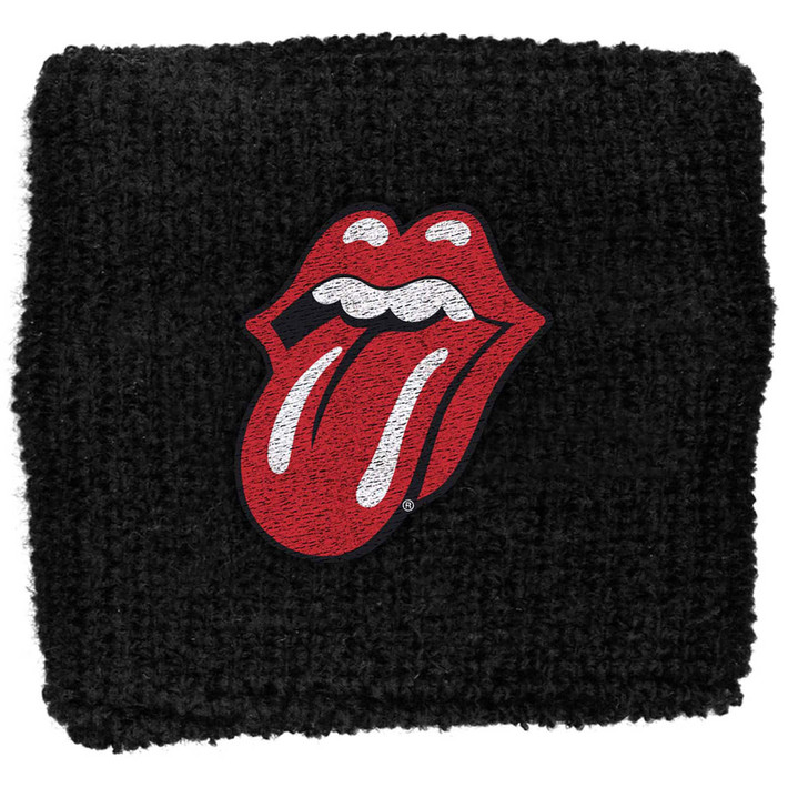 The Rolling Stones 'Classic Tongue' (Black) Wristband