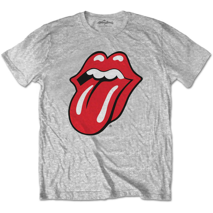 The Rolling Stones 'Classic Tongue' (Grey) Kids T-Shirt